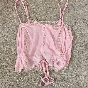 Pink Lace Pacsun Tank Top